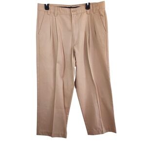 Duck Head Classic Pleat Front Khaki Cotton Chino Pants Mens W36 Preppy 90s